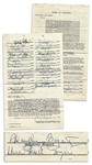 Agreement Signed by a Bevy of Hollywood Stars: Humphrey Bogart, Lauren Bacall, Joseph Cotten, Barbara Stanwyck & More -- The Movie Stars Invest in an Oil Venture in 1952